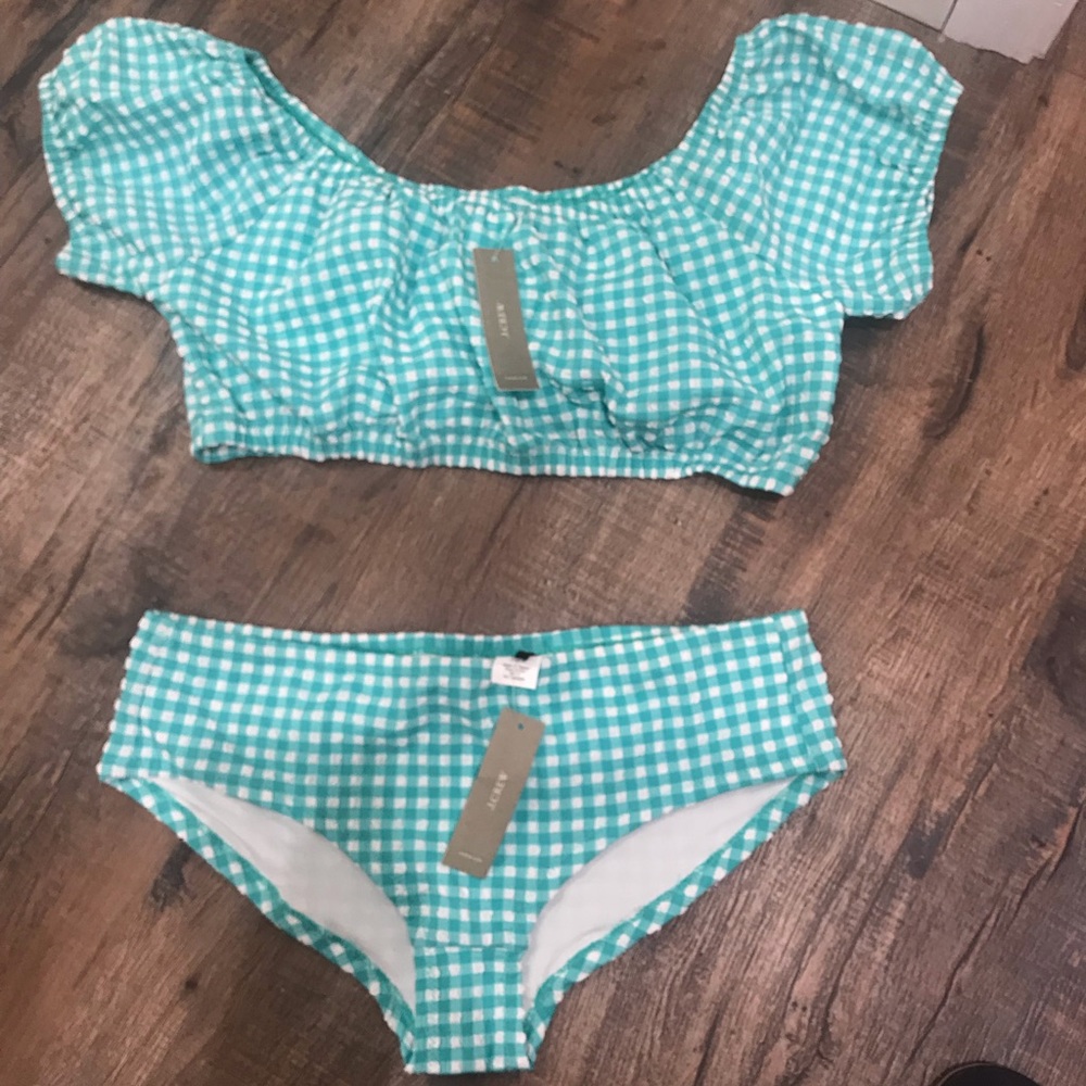 Jcrew gingham bathing suit